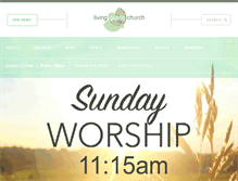 Tablet Screenshot of livinggrace.org